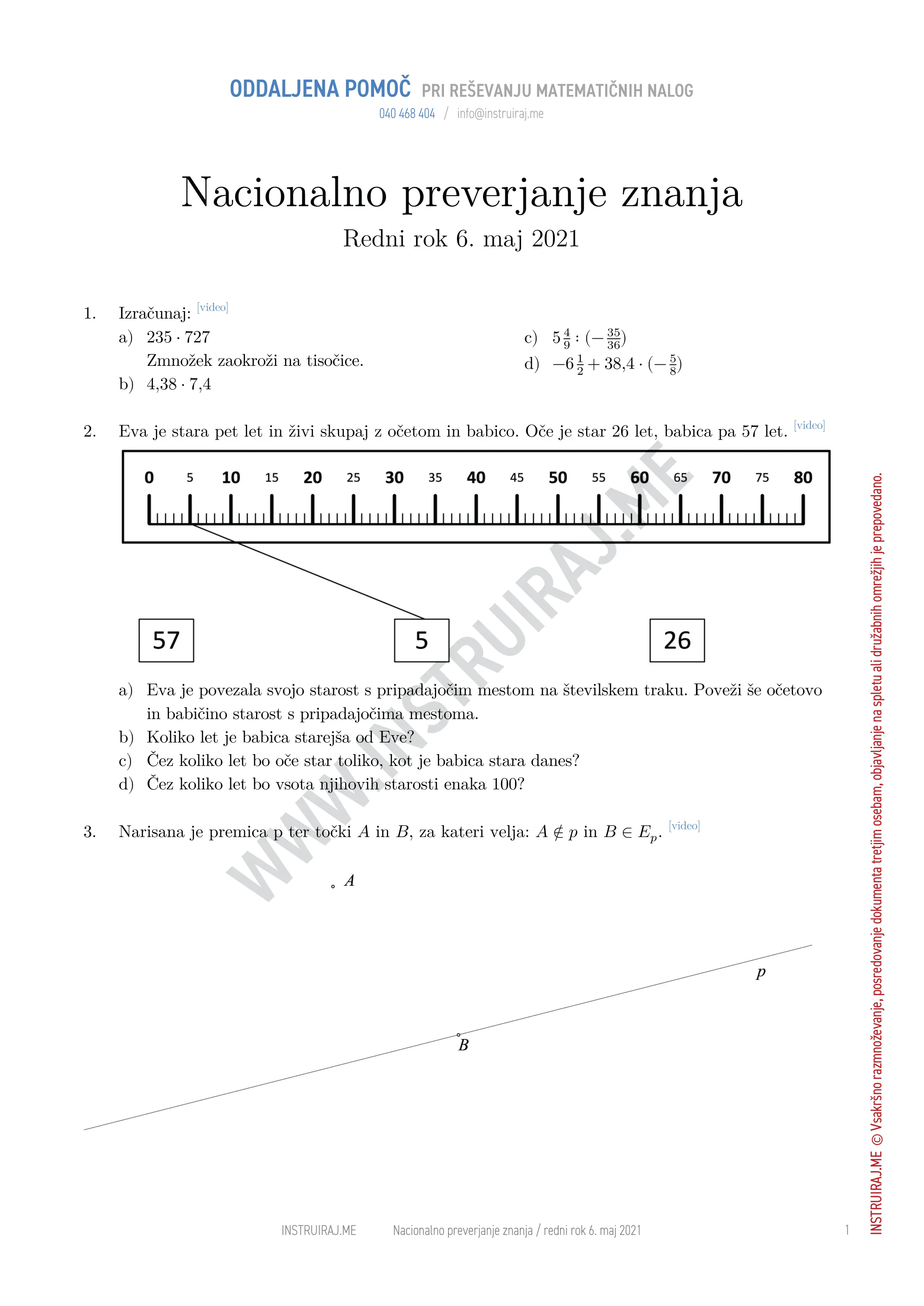 Nacionalno preverjanje znanja: NPZ redni rok 6. maj 2021