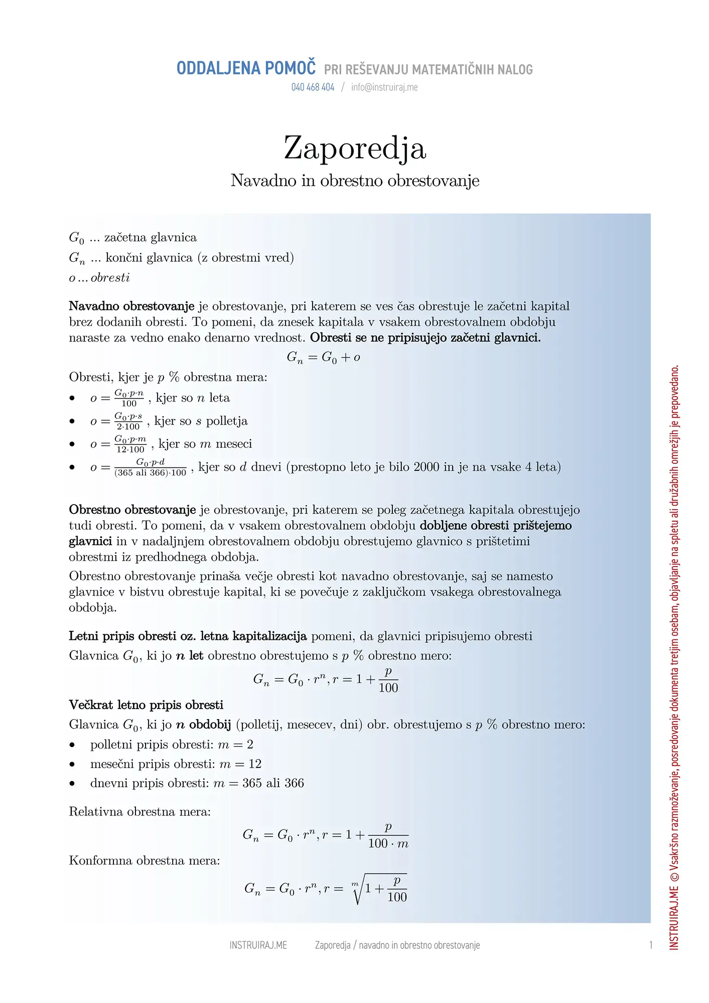 Zaporedja: Popolna indukcija