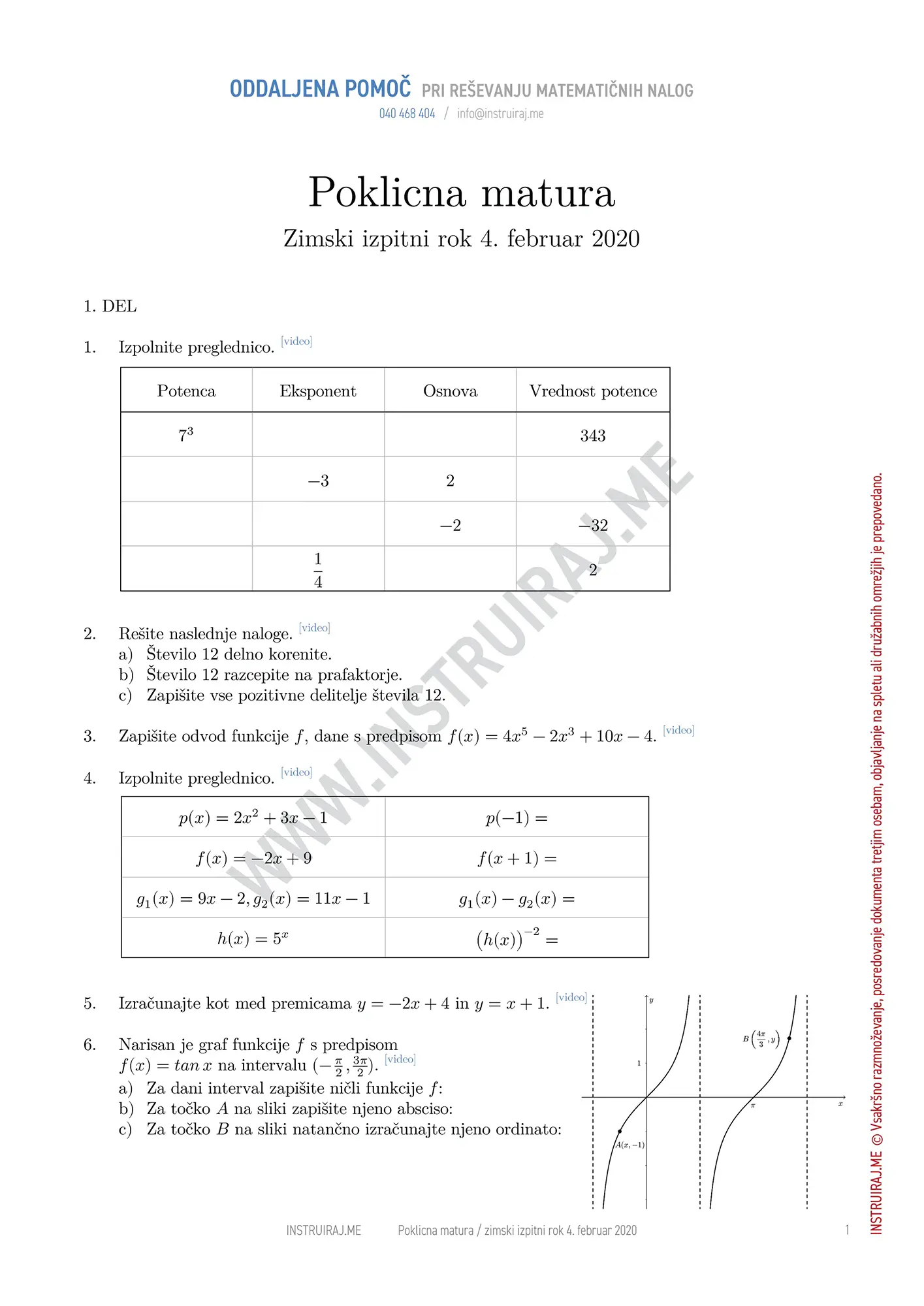 Poklicna matura: Poklicna matura zimski izpitni rok 4. februar 2020